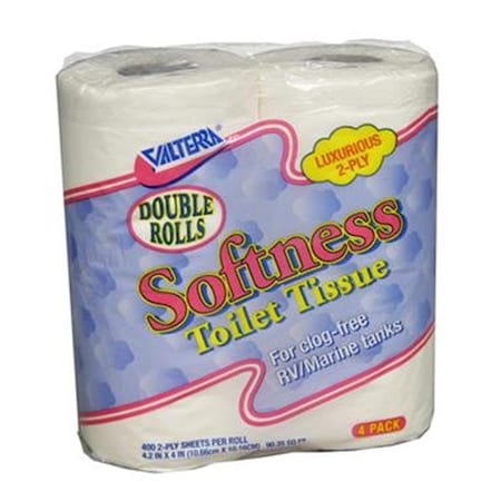 Valterra VALTERRA LLC Q23638 Softness Toilet Tissue; Double; 4 Pack V46-Q23638